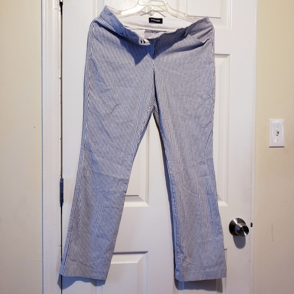 Express Editor Barely Boot Low Rise Sz-10r Blue S… - image 3